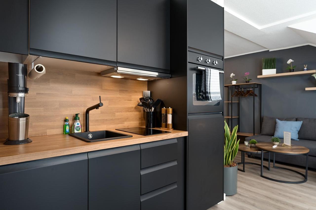 Federnest - Luxus-Studio - Kingsize Boxspringbett - Home-Office Mit Monitor Und Drucker - 11 Min Hbf Duisburg Eksteriør billede