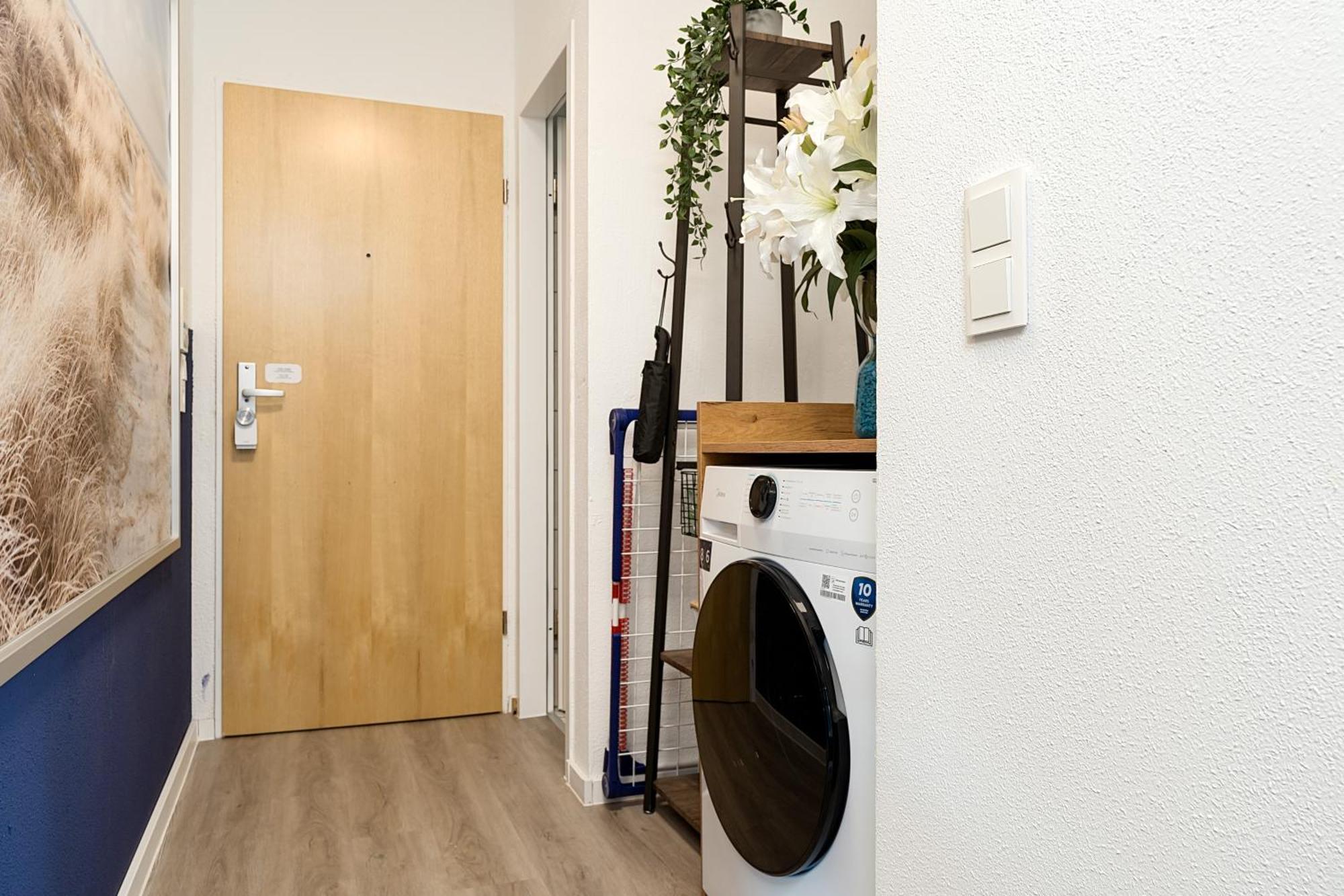 Federnest - Luxus-Studio - Kingsize Boxspringbett - Home-Office Mit Monitor Und Drucker - 11 Min Hbf Duisburg Eksteriør billede